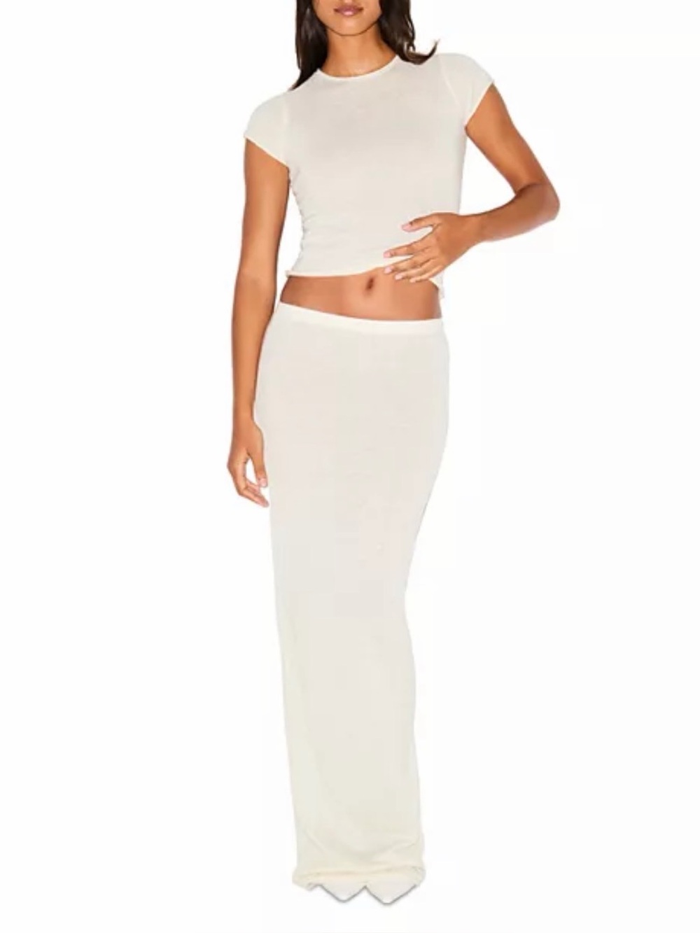 SKIMS Cashmere Maxi Skirt Set